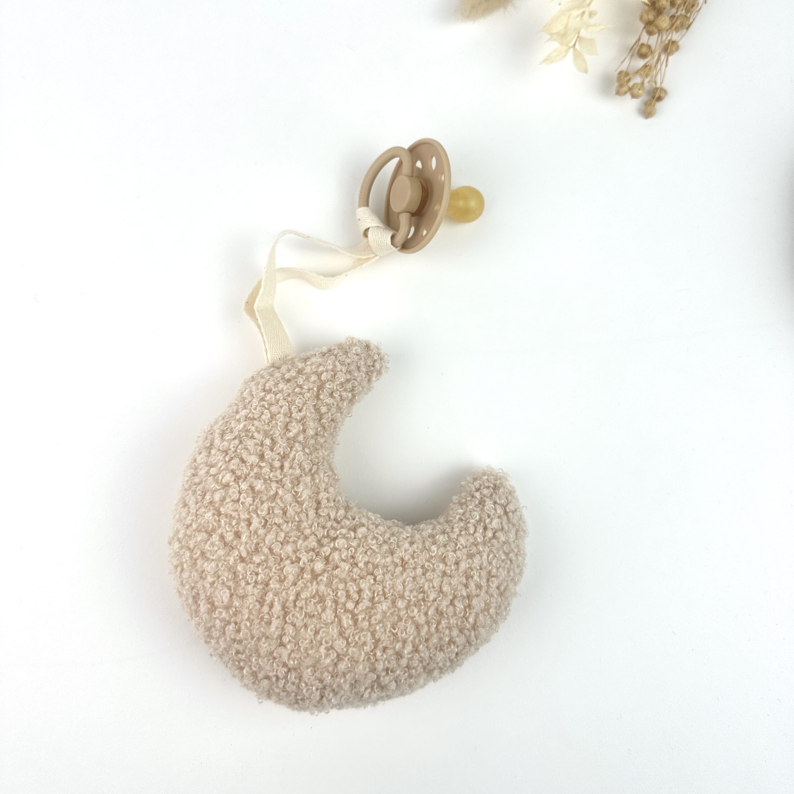Schnullerhalter Moon beige – Bild 2
