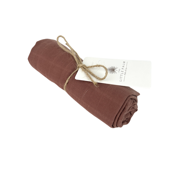 Musselintuch Brick Red