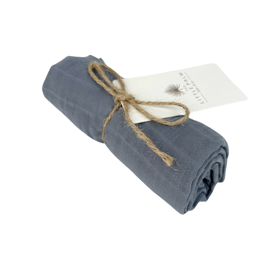 Musselintuch Dusty Blue