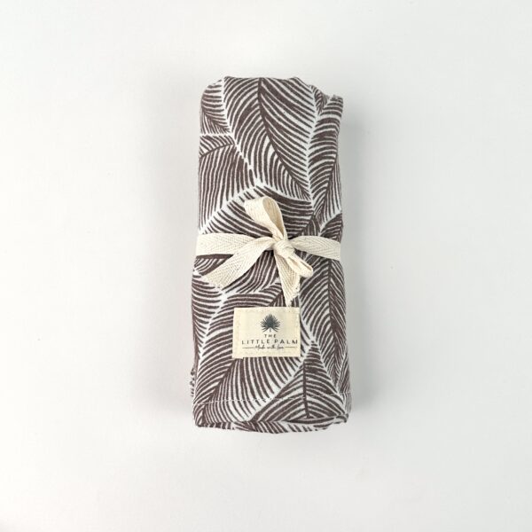 Musselintuch palmleaf/brown